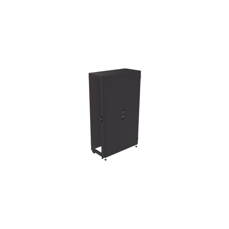 Gabinete Profesional para Telecomunicaciones de 45UR, 1200 mm Profundidad, Incluye 2 Organizadores Verticales de 45 UR