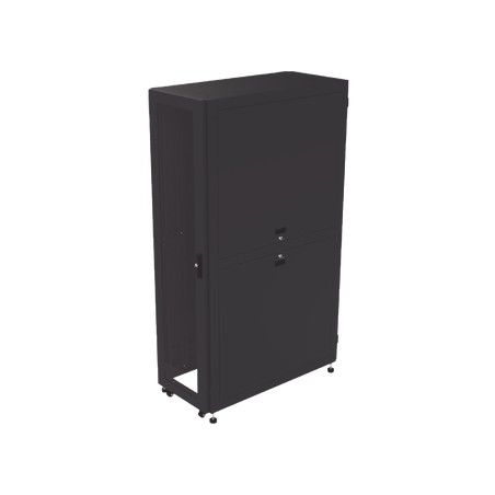 Gabinete Profesional para Telecomunicaciones de 45UR, 1200 mm Profundidad, Incluye 2 Organizadores Verticales de 45 UR