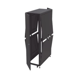 Gabinete Profesional para Telecomunicaciones de 45UR, 1200 mm Profundidad, Incluye 2 Organizadores Verticales de 45 UR