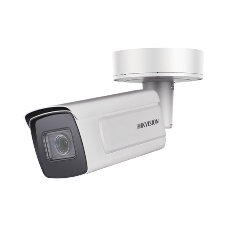 Camara Bala IP 2MP / Lente Mot. 2.8 - 12 mm / 30 mts IR EXIR / IK10 / Reconocimiento Facial / WDR 140 dB / DeepinView / Busqueda