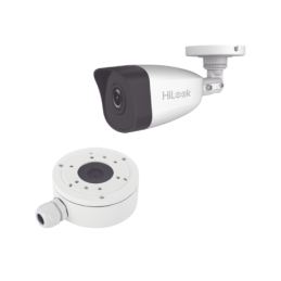 Camara Bala IP 4MP/ 30 mts IR / IP67 / PoE / dWDR / Lente 2.8 mm + Caja de conexion DS-1280ZJ-XS