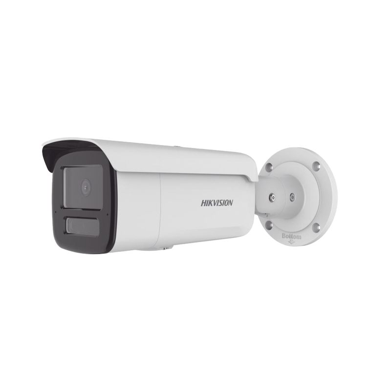 Camara Bala IP 4MP/ Lente 2.8mm / Dual Light 80 mts Luz Blanca + 80 mts IR / 2 Microfonos Integra2 / ACUSENSE / IP67 / IK10 / WD