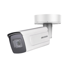 Camara Bala IP 4MP/ Lente Mot. 2.8 - 12 mm / 50 mts IR EXIR / IK10 / Reconocimiento Facial / WDR 140 dB / DeepinView / Busqueda 