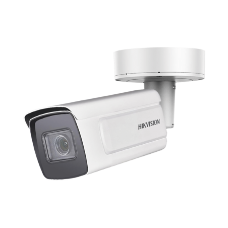 Camara Bala IP 4MP/ Lente Mot. 2.8 - 12 mm / 50 mts IR EXIR / IK10 / Reconocimiento Facial / WDR 140 dB / DeepinView / Busqueda 