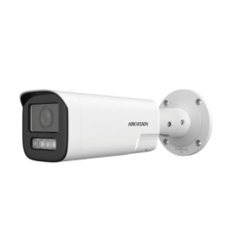 Camara Bala IP 4MP/ Lente Mot. 2.8 a 12 mm / Dual Light 50 mts IR + 50 mts Luz Blanca / ACUSENSE Lite / Audio de 2 Vias / Luz In