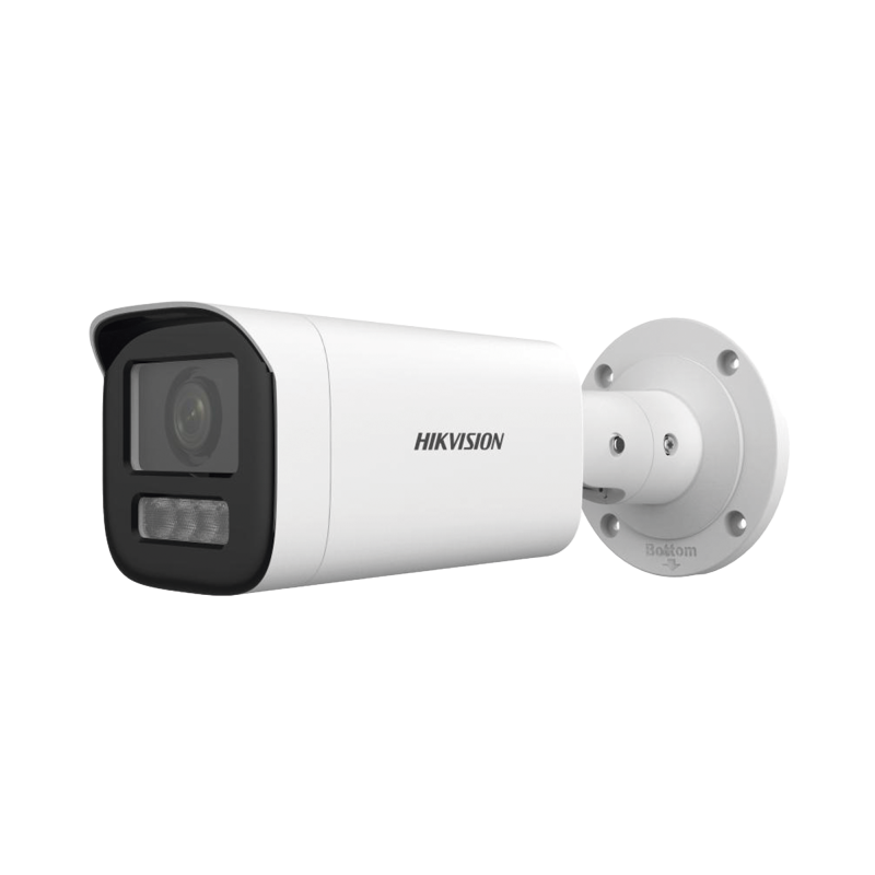 Camara Bala IP 4MP/ Lente Motorizado 2.8 a 12 mm / Dual Light 50 mts IR + 50 mts Luz Blanca / ACUSENSE Lite / Mic. Int. / IP67 /