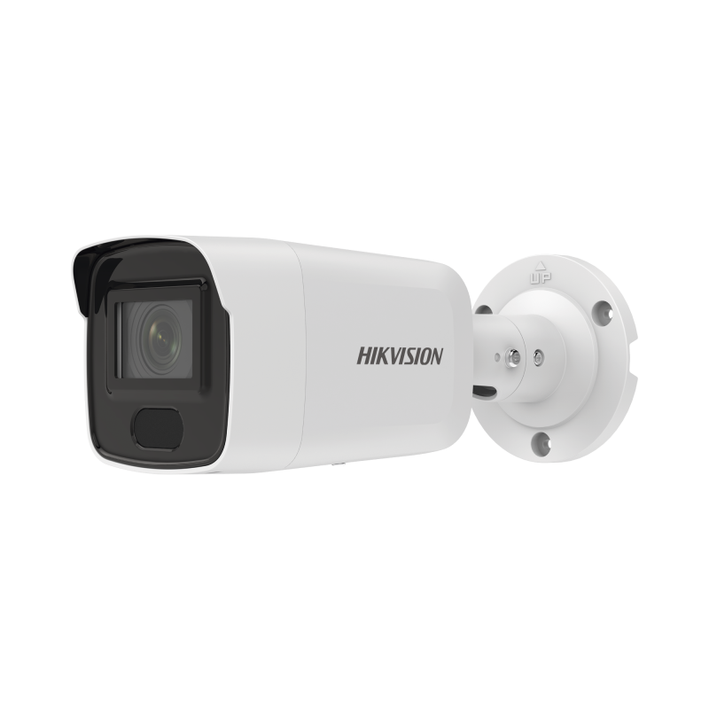 Camara Bala IP 6MP/ Lente 2.8 mm / 40 mts IR / IP67 / PoE / ACUSENSE / DARKFIGHTER / Alarmas y Audio I/O / ONVIF / Micro SD / 4 