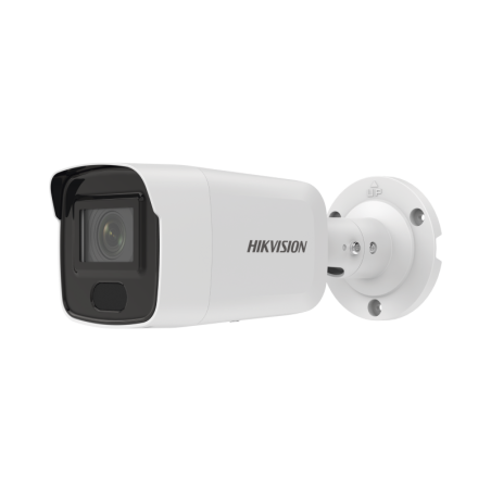 Camara Bala IP 6MP/ Lente 2.8 mm / 40 mts IR / IP67 / PoE / ACUSENSE / DARKFIGHTER / Alarmas y Audio I/O / ONVIF / Micro SD / 4 