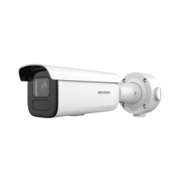 Camara Bala IP 6MP/ Lente Mot. 2.7 a 13.5 mm / 60 mts IR EXIR / IP67 / IK10 / DARKFIGHTER / PoE+ / Micro SD / Audio y Alarmas I/