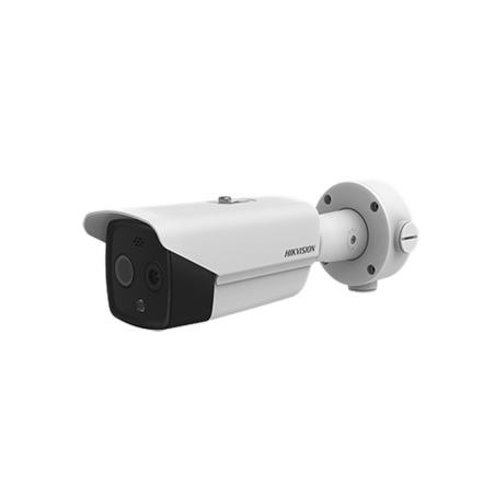 Camara Bala IP Dual / Termica 3.1 mm 160 x 120 / Optico 4 mm 4 MP / Termometrica / Deteccion de Temperatura / PoE /Exterior IP66