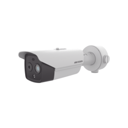 Camara Bala IP Dual / Termica 3.6 mm 256 — 192 / Optico 4.3 mm 4 MP / 30 mts IR / IP67 / PoE / Termometrica / Deteccion de Tempe