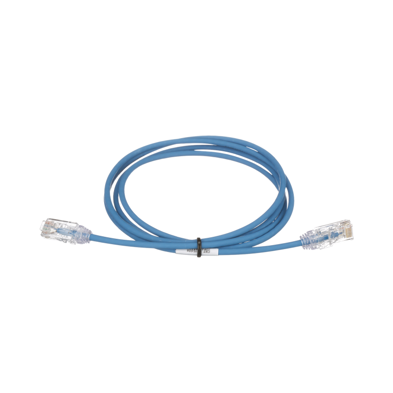 Cable de Parcheo TX6 UTP Cat6 Diametro Reducido (28AWG) Azul 10ft