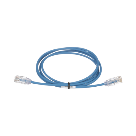 Cable de Parcheo TX6 UTP Cat6 Diametro Reducido (28AWG) Azul 10ft