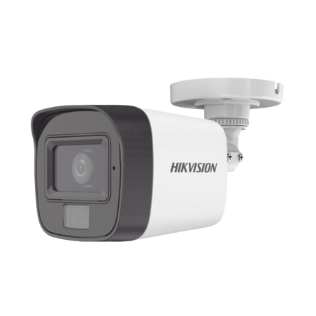 Camara Bala TURBOHD 2 MP 1080p / Lente 2.8 mm / Dual Light 30 mts IR EXIR + 20 mts Luz Blanca / Mic. Int. / Gran Angular 101° / 