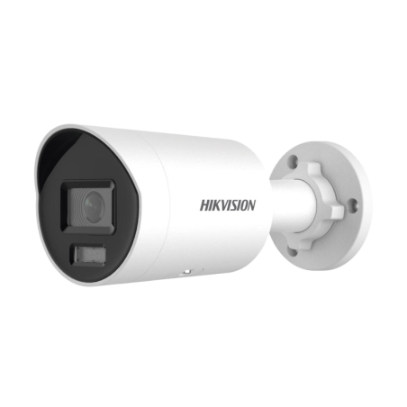 Camara ColorVu  Camara Bala IP 4MP/ Lente 2.8 mm / 40 mts IR + 40 mts Luz Blanca / Mic. Int. / IP67 / WDR 130 dB / Videoanalitic