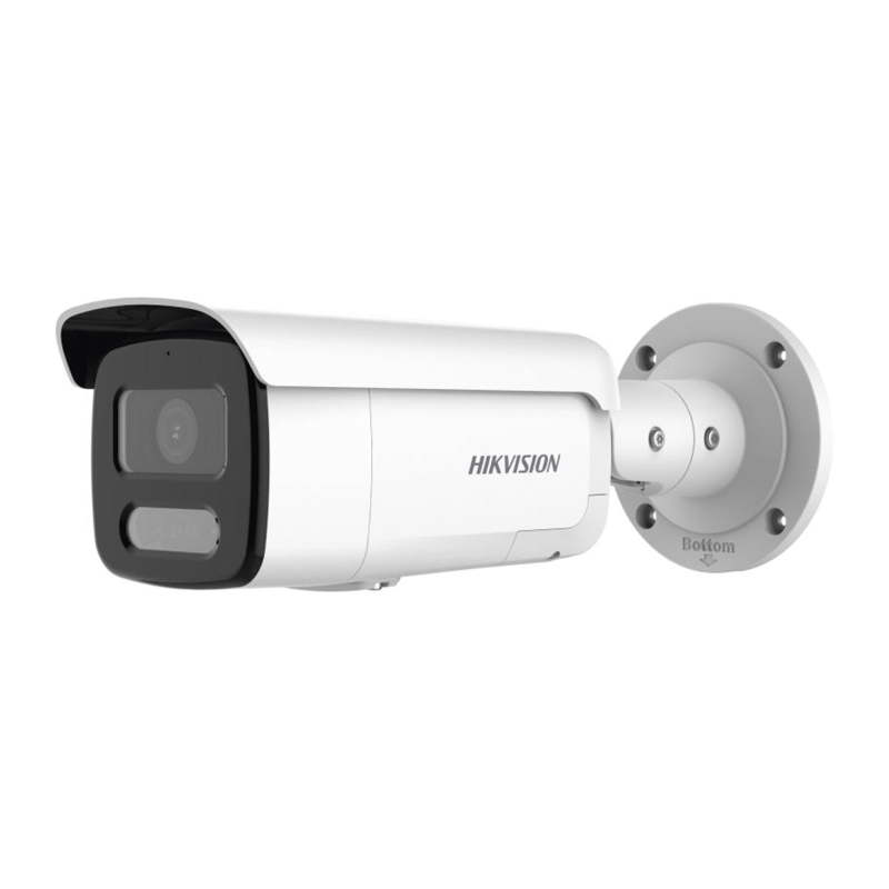 Camara ColorVu  Camara Bala IP 8MP/ Lente 4 mm / 60 mts IR + 60 mts Luz Blanca / IP67 / Luz Intermitente y Alerta de Audio / Mic