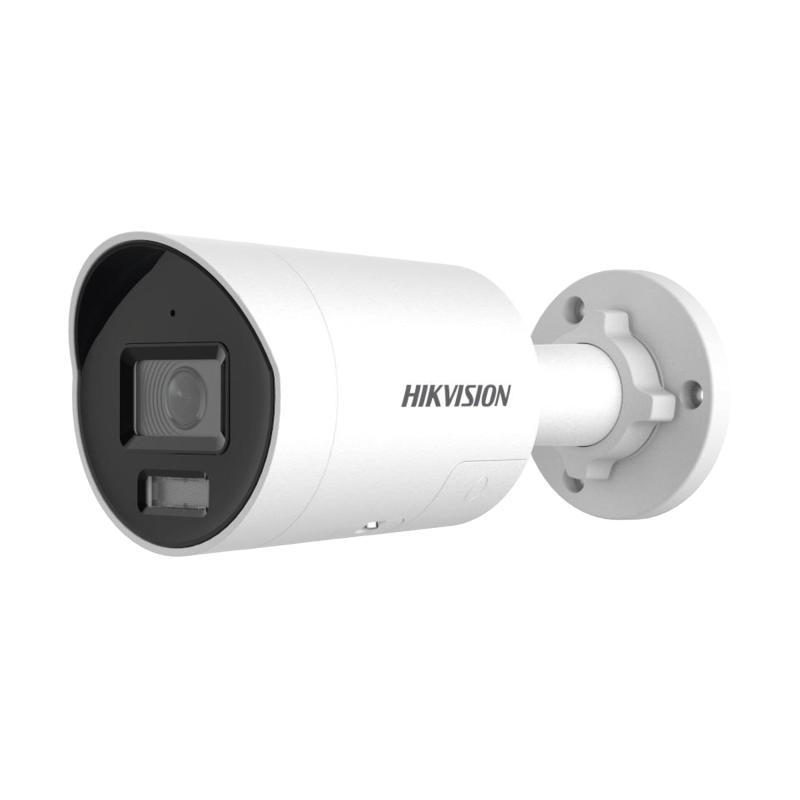 Camara ColorVu  Camara Bala IP 8MP4K / Lente 2.8 mm / 40 mts IR + 40 mts Luz Blanca / IP67 / Luz Intermitente y Alerta de Audio 