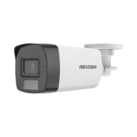 Camara ColorVu  Camara Bala TURBOHD 3K 5 MP / Lente 2.8 mm / 40 mts IR + 40 mts Luz Blanca / Gran Angular 104.5° / IP67 / Mic. I