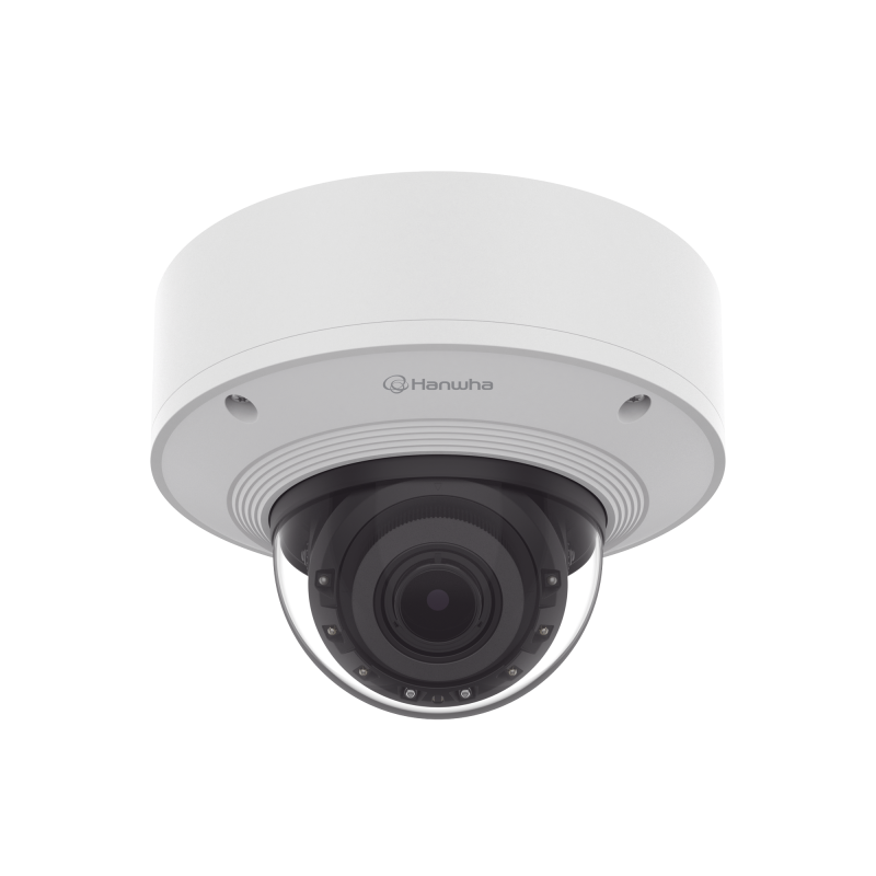 Camara Domo 2MP Solid EDGE / Wisenet WAVE embebido / Antivandalica / Lente Motorizado de 4.38 A 9.33mm / P-Iris / WDR 120dB / 1T