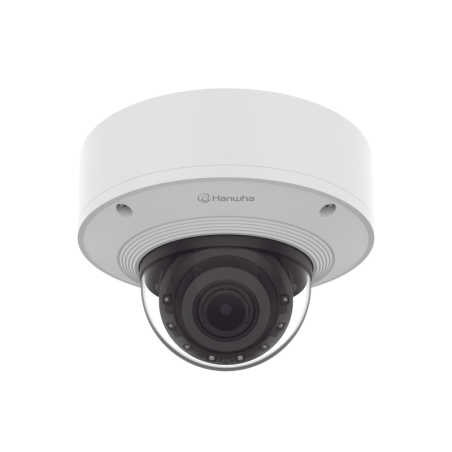 Camara Domo 2MP Solid EDGE / Wisenet WAVE embebido / Antivandalica / Lente Motorizado de 4.38 A 9.33mm / P-Iris / WDR 120dB / 1T