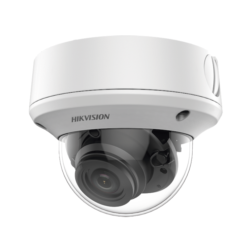 Camara Domo TURBOHD 4K 8 MP / Lente Mot. 2.7 a 13.5 mm / 40 mts IR EXIR / IP67 / 12 Vcc / 24 VCA / TVI-AHD-CVI-CVBS / 9 a 15 Vcc