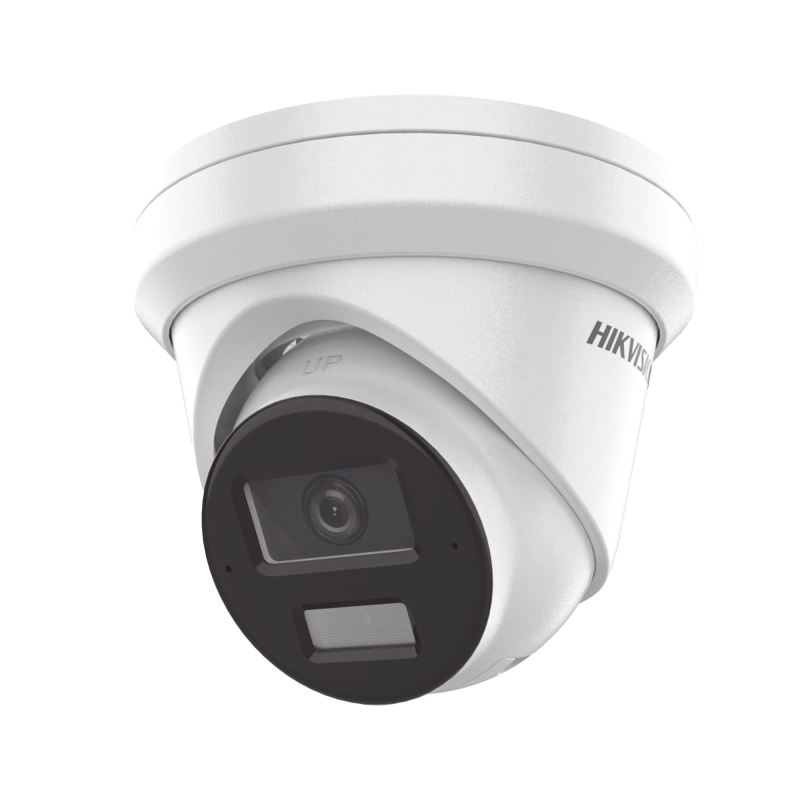 Camara Dual Light 2 Mic Integ Camara Turret IP 6 MP / Lente 2.8 mm / 30 mts Luz Blanca + 30 mts IR / ACUSENSE / IP67 / WDR 120 d