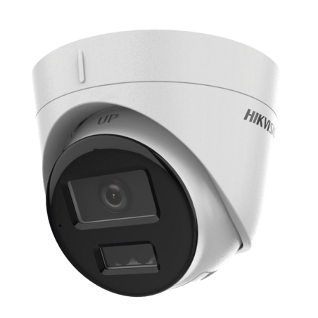 Camara Dual LightCamara Turret IP 2 MP / Lente 2.8 mm / 30 mts IR + 30 mts Luz Blanca / Mic. Int. / ACUSENSE Lite / IP67 / H.265