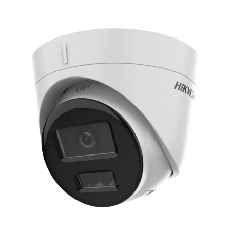 Camara Dual LightCamara Turret IP 2 MP / Lente 2.8 mm / 30 mts IR + 30 mts Luz Blanca / Mic. Int. / ACUSENSE Lite / IP67 / H.265