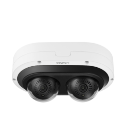 Camara IP Multi-sensor Multi-direccional / 2 Canales de 2MP / Lente 3.54 a 6.69mm / H.265 + WiseStream II / WDR 120dB / IP67 / I