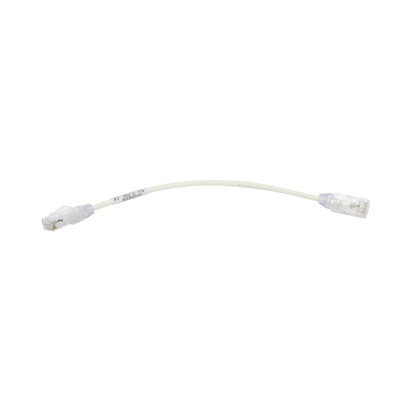 Cable de Parcheo TX6 UTP Cat6 Diametro Reducido (28AWG) Blanco 8in (20.2cm)