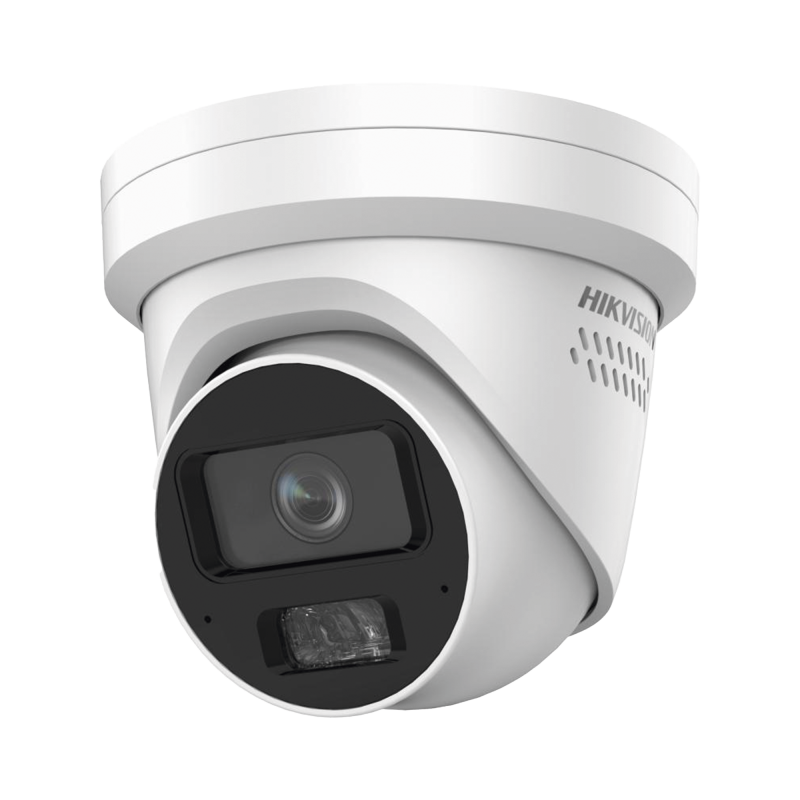 Camara Turret IP 4 MP / Lente Fijo 4 mm / Luz Dual IR y Luz Blanca / Deteccion Facial / Heat Map / Metadata / IP67 / WDR 140 dB 