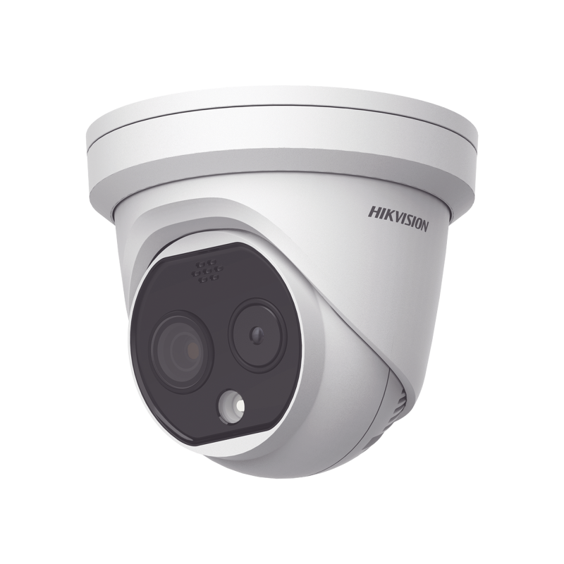 Camara Turret IP Dual / Termica 3.1 mm 160 x 120 / Optico 4 mm 4 MP / Termometrica / Deteccion de Temperatura / PoE /Exterior IP