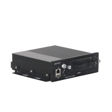 DVR Movil 1080p 2 MP / 4 Canales TURBO / Sensor G / Compatible IA /  2 HDD / Alarmas I/O / Salida de Video / Incluye 1 SSD de 1 