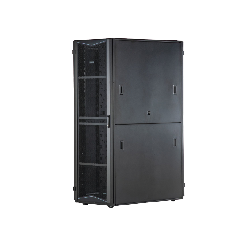 Gabinete FlexFusion para Centros de Datos 42 UR 800 mm de Ancho 1200 mm de Profundidad Fabricado en Acero Color Negro