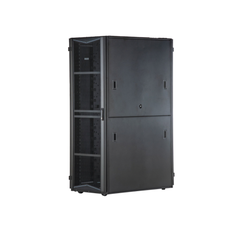 Gabinete FlexFusion para Centros de Datos 42 UR 800 mm de Ancho 1200 mm de Profundidad Fabricado en Acero Color Negro