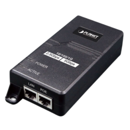 Inyector PoE 802.3 af/at Hasta 30 W con Puertos de 10/100/1000Mbps/ 2.5 Gbps/5 Gbps