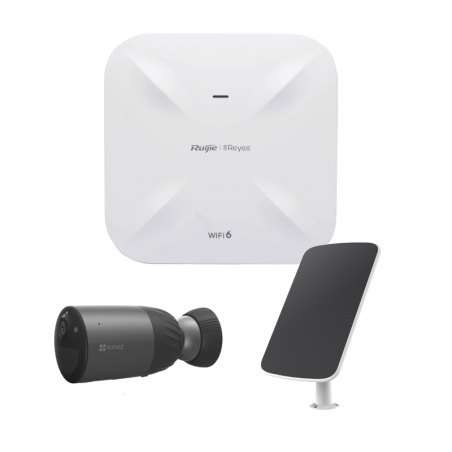 Kit de Camaras Wi-Fi Access Point/ Incluye 1 Camara de Bateria CS-BC1C / 1 Pane solar Mod. CS-CMT-SOLARPANEL-C / 1 Access Point