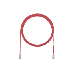 Cable de Parcheo TX6 UTP Cat6 Diametro Reducido (28AWG) Rojo 10ft