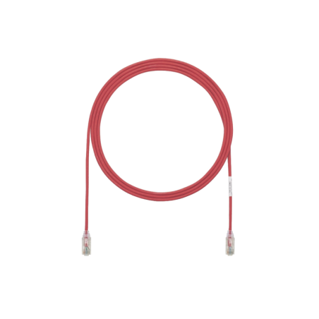 Cable de Parcheo TX6 UTP Cat6 Diametro Reducido (28AWG) Rojo 10ft