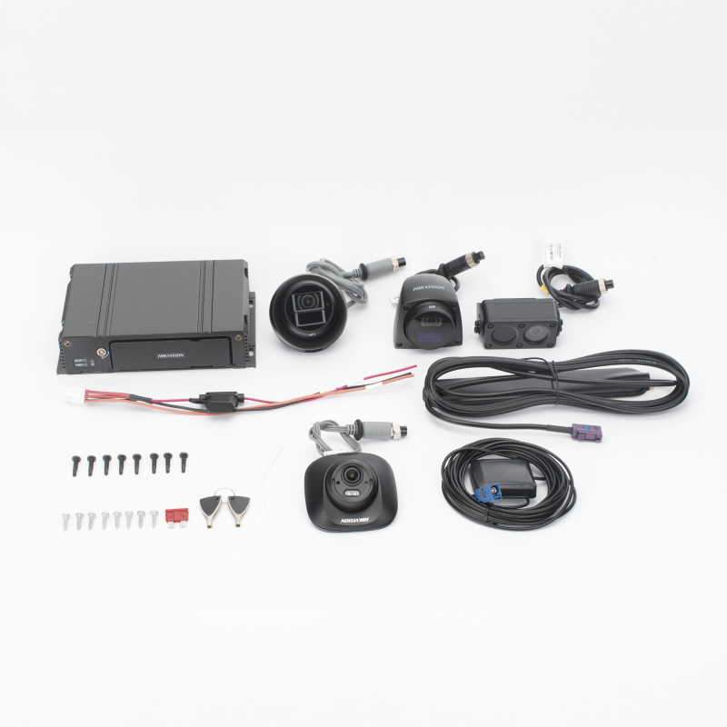 Kit DVR Movil / 2 Camaras Interior + 2 Camaras Exterior / 1080p / 4 Canales TURBOHD / Tecnologia IA Integrada /4G / GPS / Sens