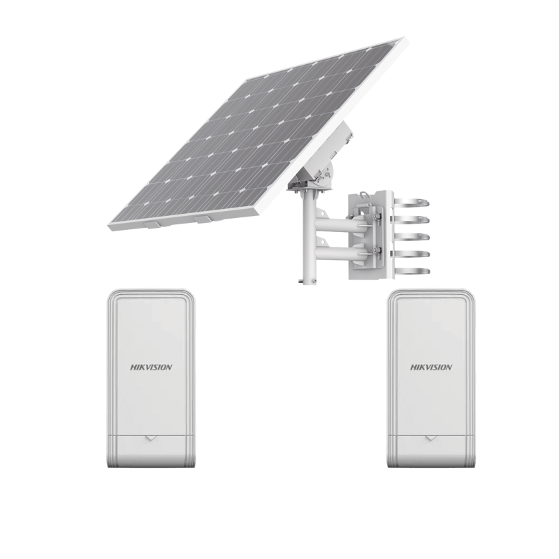 Kit Solar de Alimentacion + 2 Puntos de Acceso AP / Panel Solar / Bateria de Respaldo de Litio 360 Wh / 2 Salidas de 12 Vcd / Ac