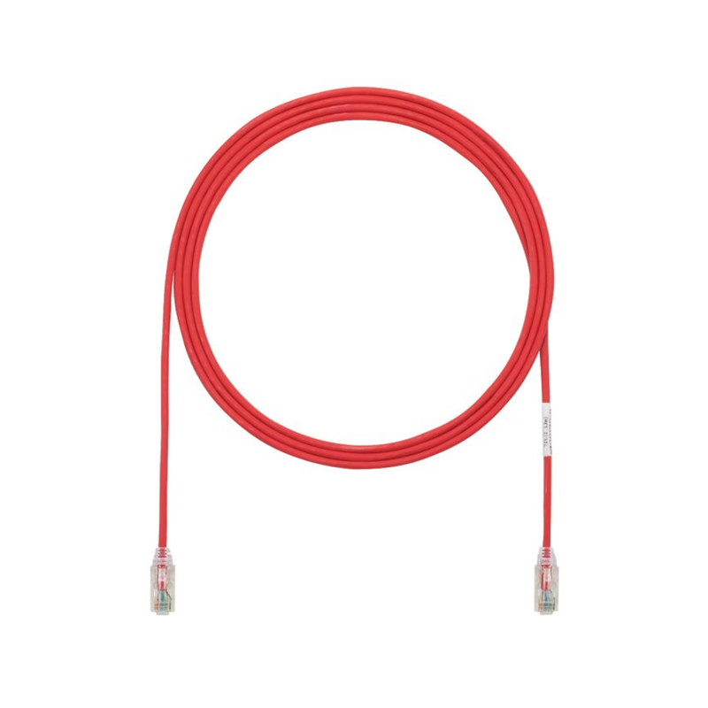 Cable de Parcheo TX6 UTP Cat6 Diametro Reducido (28AWG) Rojo 33ft