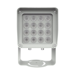 Lampara IR de Luz Continua / 16 Lamparas LED / Distancia Efectiva 16 a 25 metros / Cobertura 40° / Exterior IP66