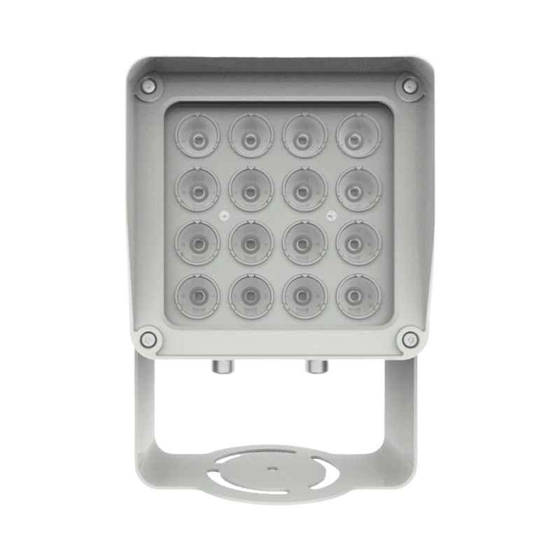 Lampara IR de Luz Continua / 16 Lamparas LED / Distancia Efectiva 16 a 25 metros / Cobertura 40° / Exterior IP66