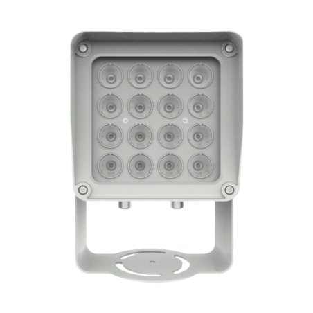 Lampara IR de Luz Continua / 16 Lamparas LED / Distancia Efectiva 16 a 25 metros / Cobertura 40° / Exterior IP66