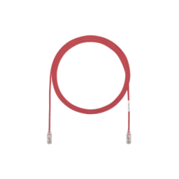 Cable de Parcheo TX6 UTP Cat6 Diametro Reducido (28AWG) Rojo 5ft