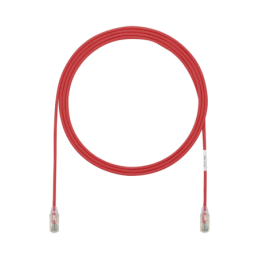 Cable de Parcheo TX6 UTP Cat6 Diametro Reducido (28AWG) Rojo 7ft