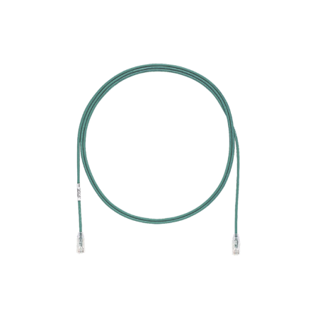 Cable de Parcheo TX6 UTP Cat6 Diametro Reducido (28AWG) Verde 20ft