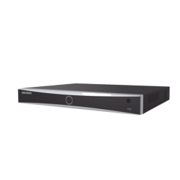 NVR 12 MP 4K / 16 Canales IP / 16 PtosPoE+ / ACUSENSE / Reconocimiento Facial / POS / 2 Bahias HDD / HDMI en 4K / Alarmas I/O