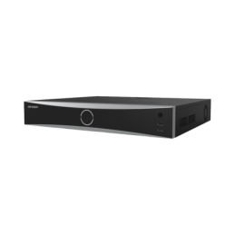 NVR 12 MP 4K / 16 canales IP / 16 PtosPoE+ / AcuSense Evita Falsas Alarmas / Reconocimiento Facial / 4 Bahias HDD / Switch PoE